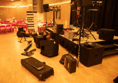 Aufbau des Band Equipment