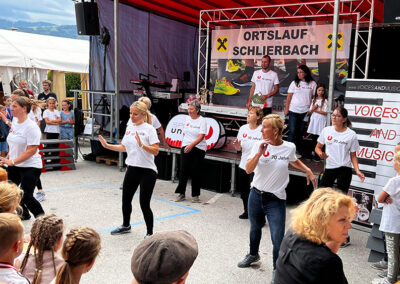 Tänzerinnen, Sportunion Schlierbach, 70 Jahre Jubiläum, Strassenlauf 2022